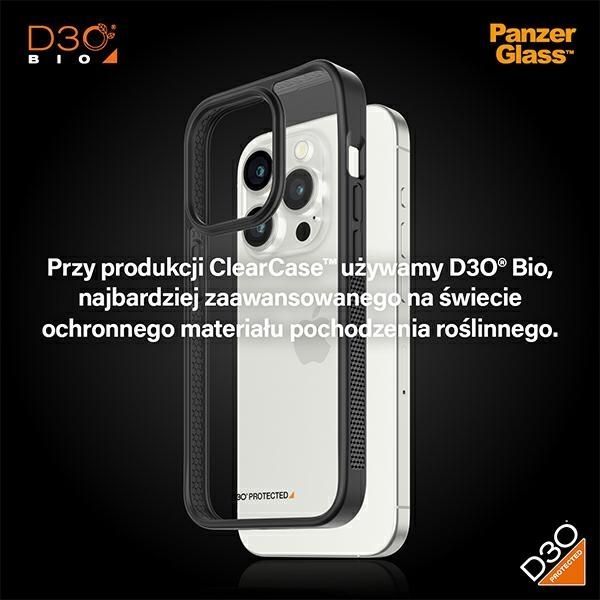 Muu telefoni lisavarustus Panzer Glass Military Grade Certified PanzerGlass ClearCase iPhone 15 Pro Case - Transparent & Black