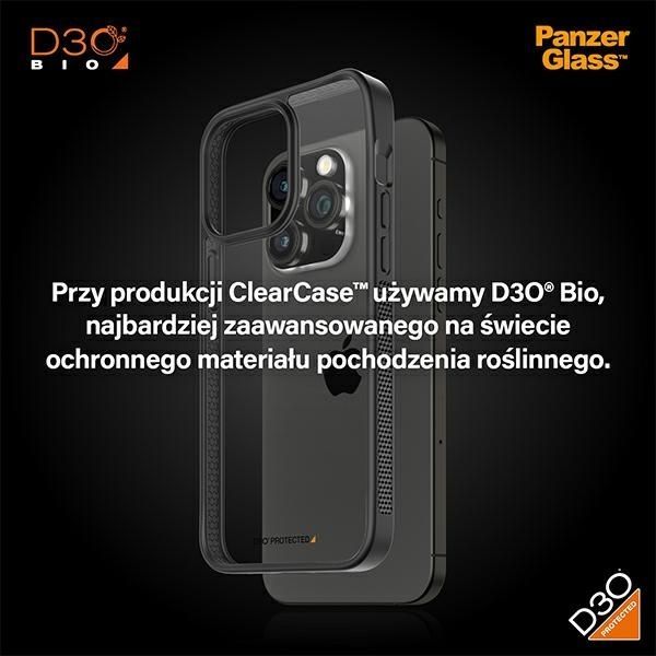 Other Phone Accessory Panzer Glass PanzerGlass ClearCase Case for iPhone 15 Pro Max with Military Grade Certification - Transparent and Black