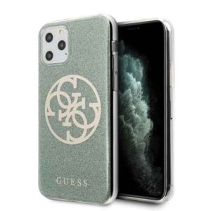 Nugarėlės dėklai Guess  Guess GUHCN58PCUGLKA iPhone 11 Pro khaki hard case 4G Circle Glitter