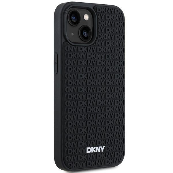 Kitas telefono priedas DKNY DKNY 3D Rubber Repeat Pattern case for iPhone 15 Plus - black