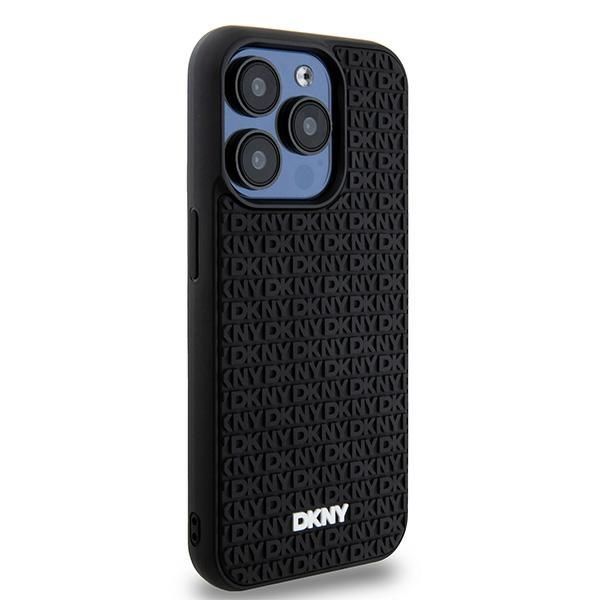 Kitas telefono priedas DKNY DKNY 3D Rubber Repeat Pattern case for iPhone 15 Pro Max - black