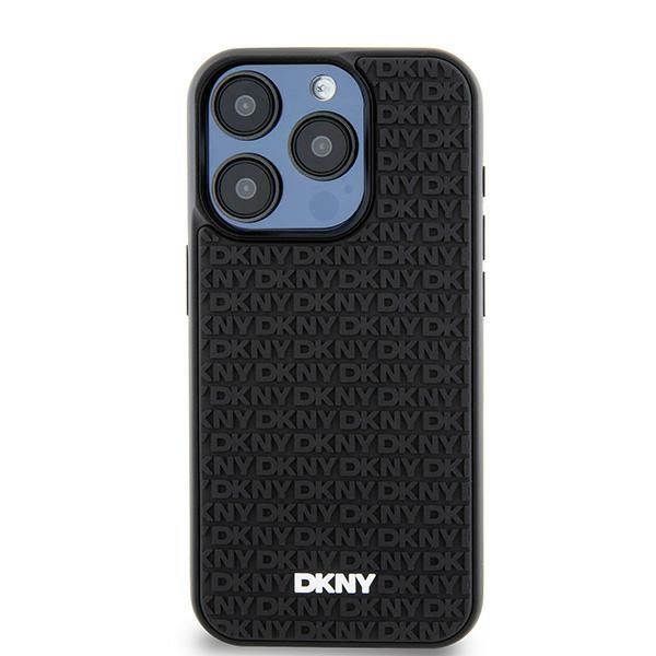 Kitas telefono priedas DKNY DKNY 3D Rubber Repeat Pattern case for iPhone 15 Pro Max - black