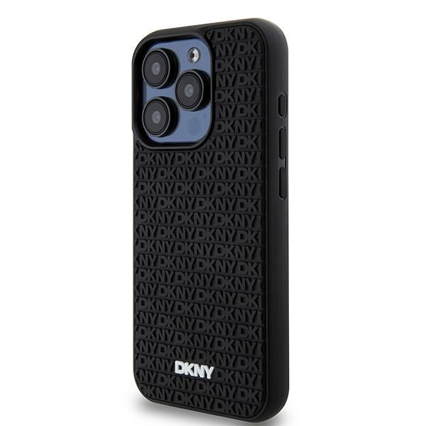 Kitas telefono priedas DKNY DKNY 3D Rubber Repeat Pattern case for iPhone 15 Pro Max - black