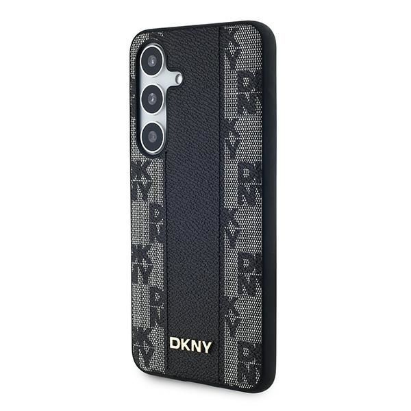 Muu telefoni lisavarustus DKNY DKNY Leather Checkered Mono Pattern MagSafe case for Samsung Galaxy S24+ - black