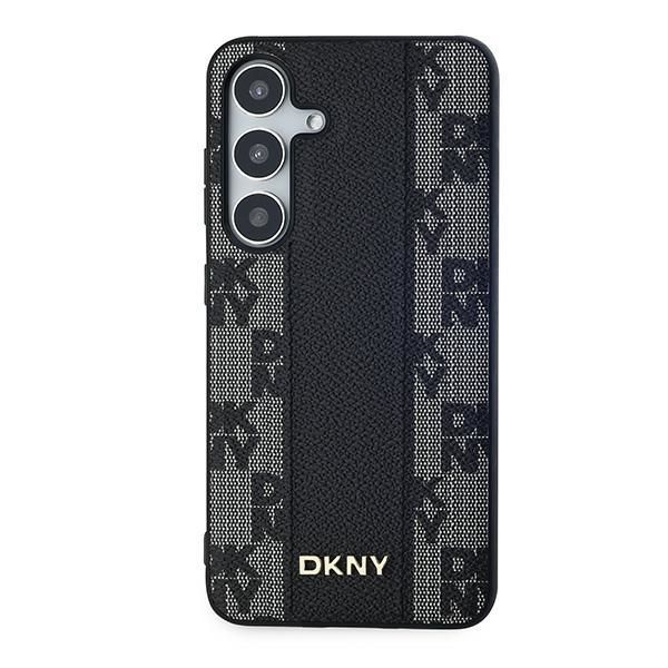 Muu telefoni lisavarustus DKNY DKNY Leather Checkered Mono Pattern MagSafe case for Samsung Galaxy S24+ - black