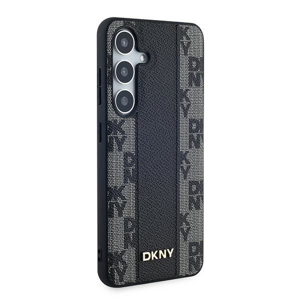 Muu telefoni lisavarustus DKNY DKNY Leather Checkered Mono Pattern MagSafe case for Samsung Galaxy S24+ - black