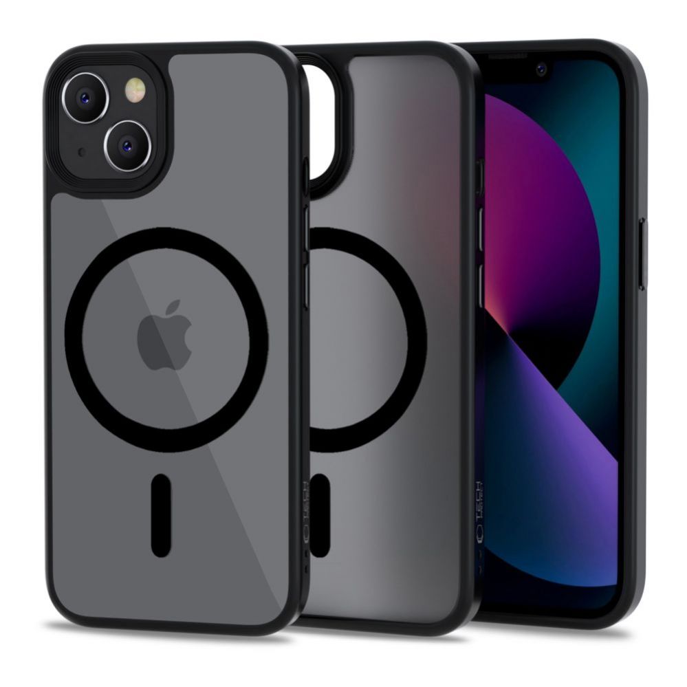 Back panel cover Tech-Protect Tech-Protect MagMat MagSafe iPhone 13 Case - Matte Black