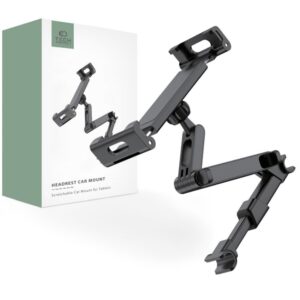 Automatinis laikiklis Tech-Protect  Tech-Protect V1 Telescopic Car Headrest Phone Holder - Black 