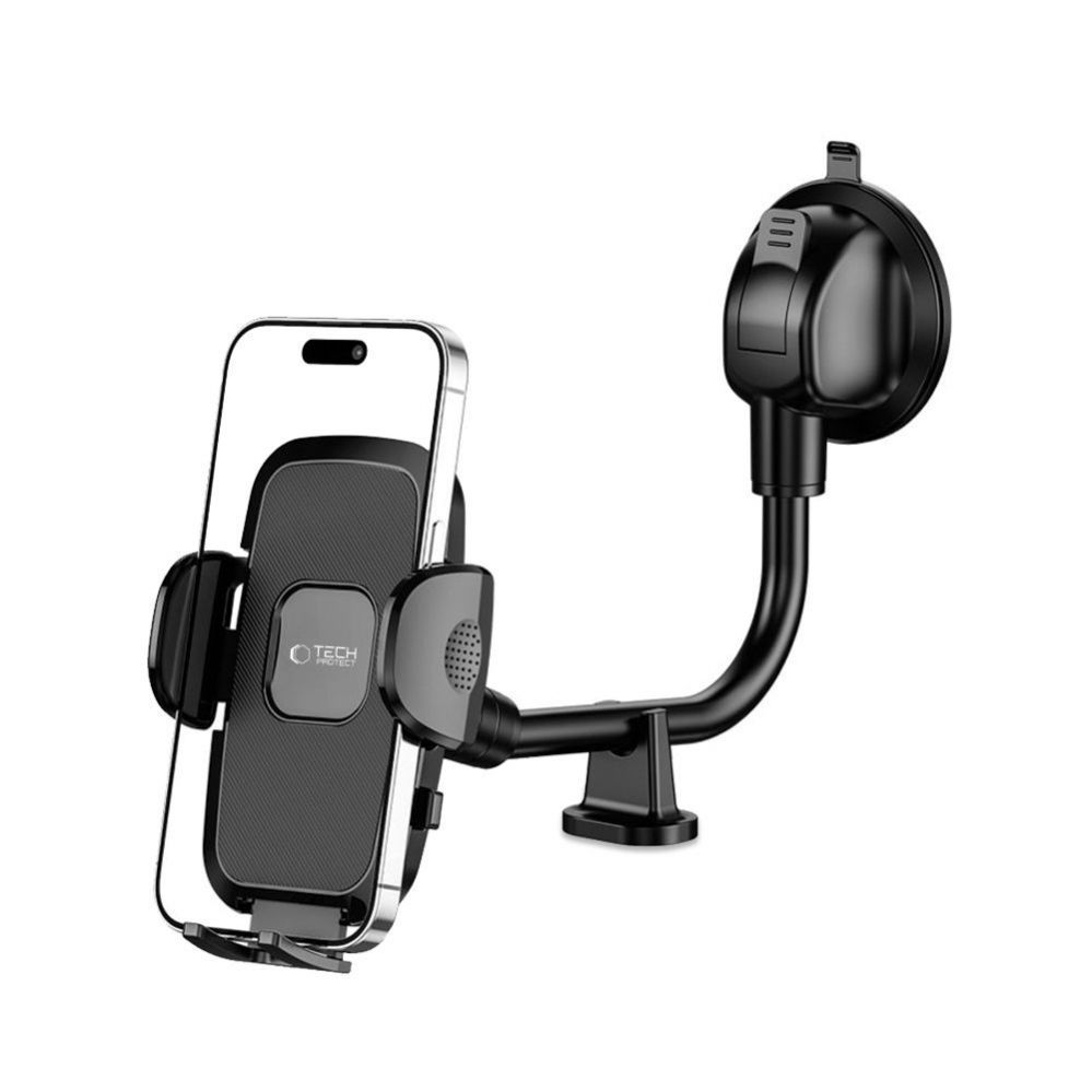 Auto holder Tech-Protect Tech-Protect V3 Long Arm Car Phone Holder for Windshield/Cockpit - Black