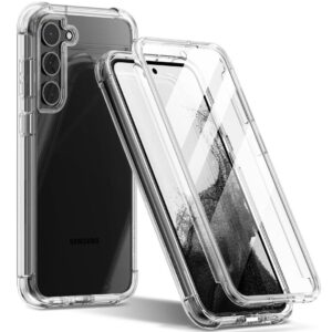 Back panel cover Tech-Protect  Tech-Protect Kevlar Case for Samsung Galaxy S23+ - Transparent 