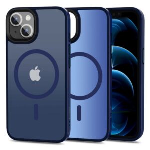 Aizmugurējais vāciņš Tech-Protect  Tech-Protect MagMat MagSafe iPhone 13 Case - Matte Navy Blue 