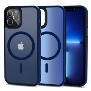 Aizmugurējais vāciņš Tech-Protect  Tech-Protect MagMat MagSafe Case for iPhone 12 / 12 Pro - Matte Navy Blue 