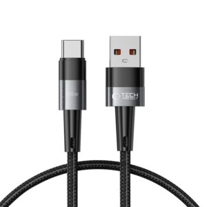 Kabelis Tech-Protect  Tech-Protect UltraBoost USB-C / USB-A Cable 66W 6A 0.25m - Gray 