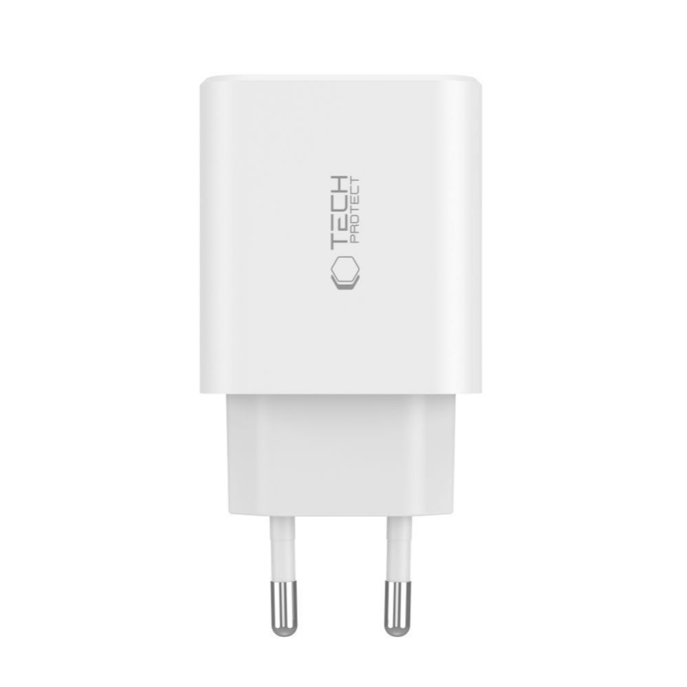 Adaptrid Tech-Protect Tech-Protect NC30W charger 2x USB-C PD 30W / USB-A QC 3.0 - white
