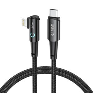 Kabelis Tech-Protect  Tech-Protect UltraBoost L Cable Lightning (angled) / USB-C (straight) PD 20W 3A 1m - gray 