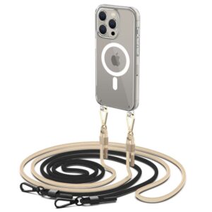 Aizmugurējais vāciņš Tech-Protect  Tech-Protect FlexAir Chain Case with MagSafe for iPhone 15 Pro - Black/Beige 