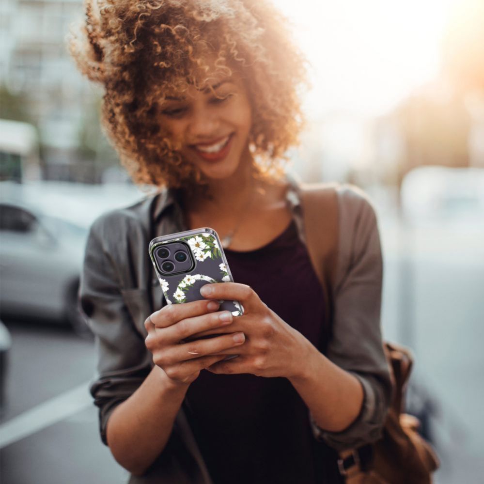 Tagakaaned Tech-Protect Flowers \ White || Transparent