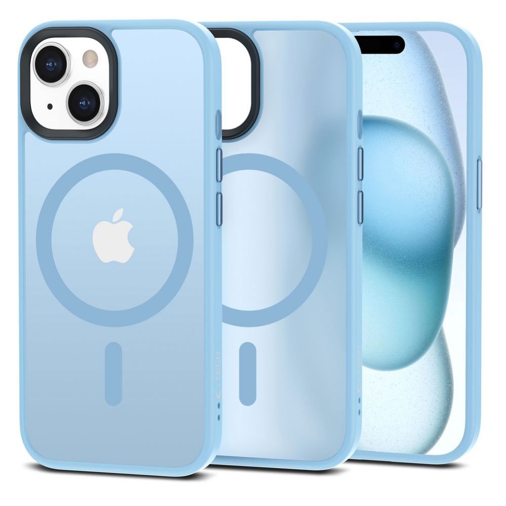 Nugarėlės dėklai Tech-Protect Semi-transparent || Blue