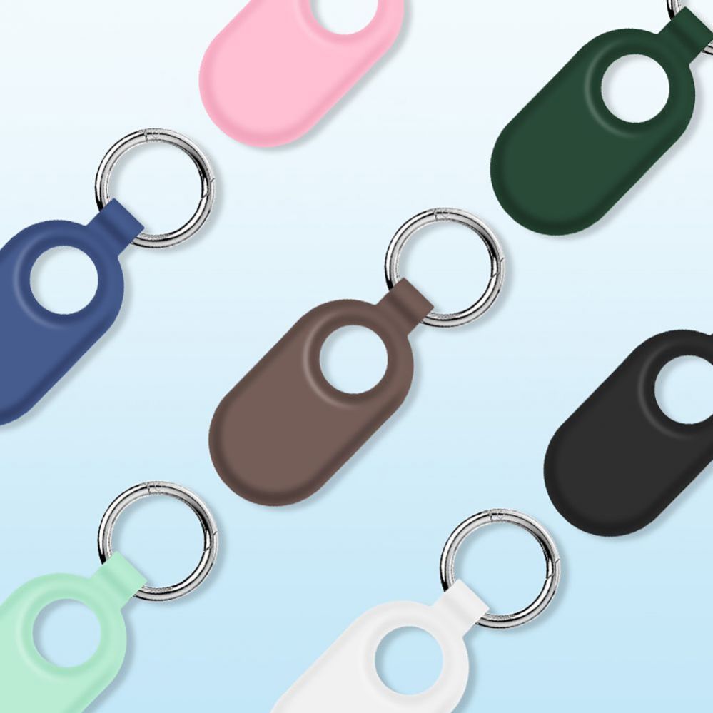 Back panel cover Tech-Protect Tech-Protect Icon Case for Samsung Galaxy SmartTag 2 - Black (2 pcs.)