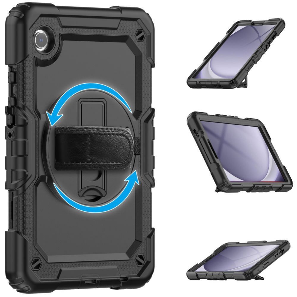 Tagakaaned Tech-Protect Tech-Protect Solid360 Case for Samsung Galaxy Tab A9 8.7 X110 / X115 - Black