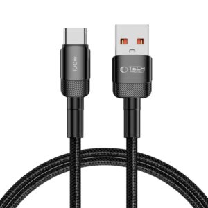 Kabelis Tech-Protect  Tech-Protect UltraBoost Evo USB-C / USB-A cable 100W 5A 1m - black 