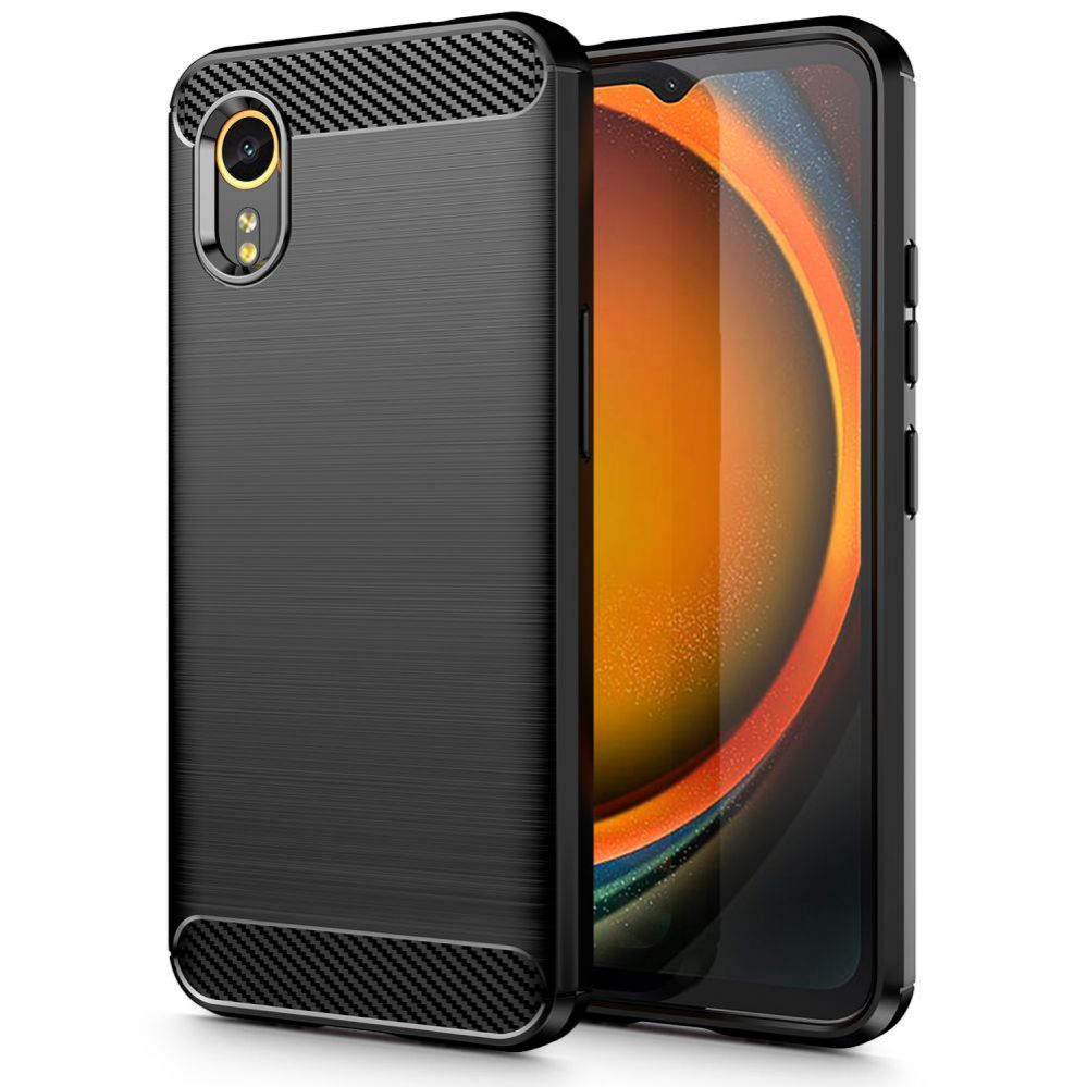 Back panel cover Tech-Protect Tech-Protect TPUCarbon Case for Samsung Galaxy XCover 7 - Black