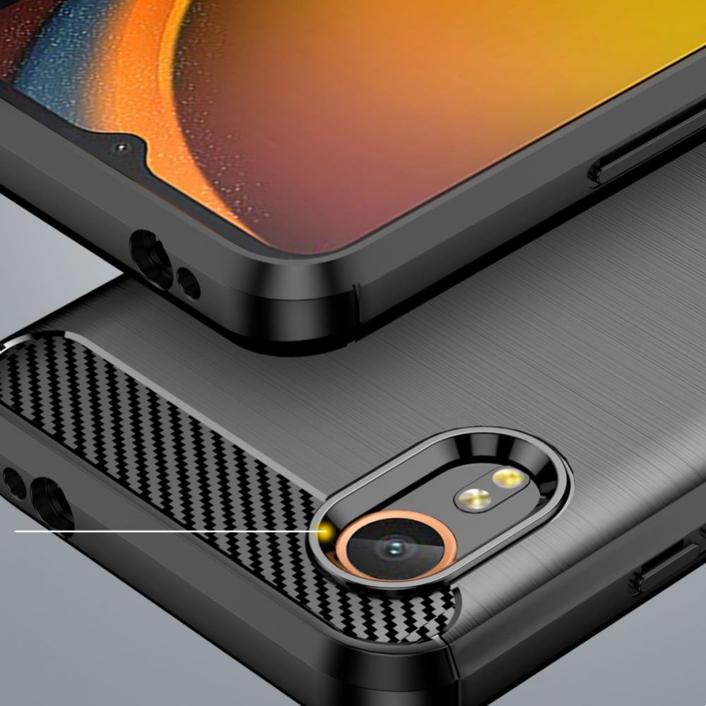 Back panel cover Tech-Protect Tech-Protect TPUCarbon Case for Samsung Galaxy XCover 7 - Black