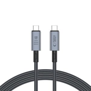 Kabelis Tech-Protect  Tech-Protect UltraBoost Max USB-C 4.0 / USB-C 4.0 PD 240W 8K 40Gbps 2m cable - gray 