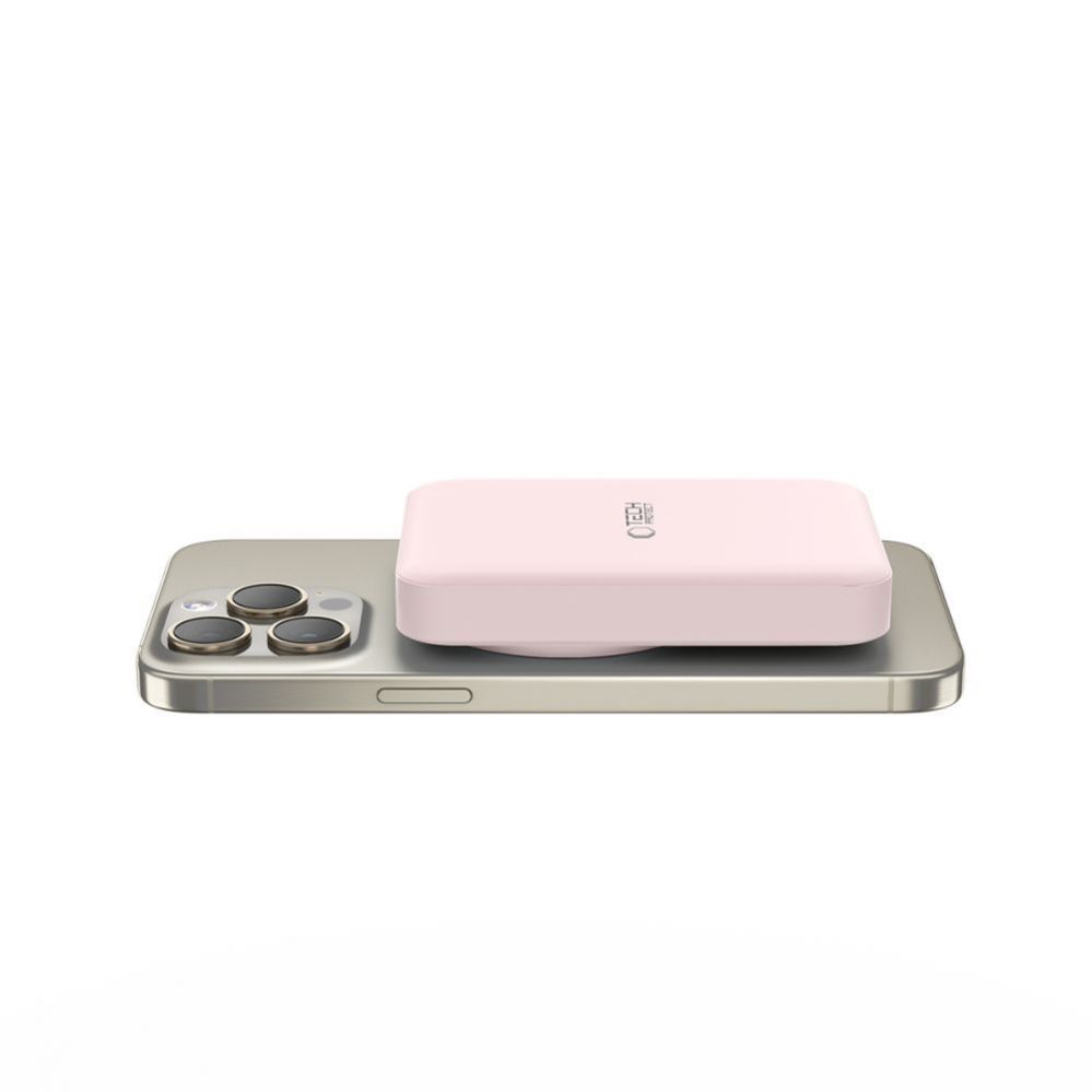 Väline aku Tech-Protect Tech-Protect LifeMag PB11 Powerbank with MagSafe 10000mAh 15W USB-C port - pink + USB-C cable