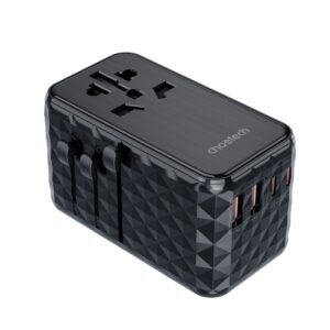 Adapteriai Choetech  Choetech PD6028 EU / US / AUS / UK travel adapter 2x USB-C 2x USB-A 100W - black 