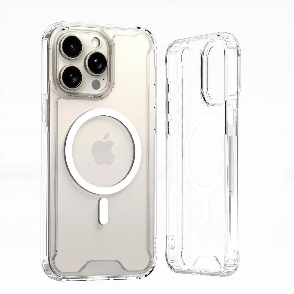 Nugarėlės dėklai Hurtel Clear Corner Case MagSafe for iPhone 16 - Clear