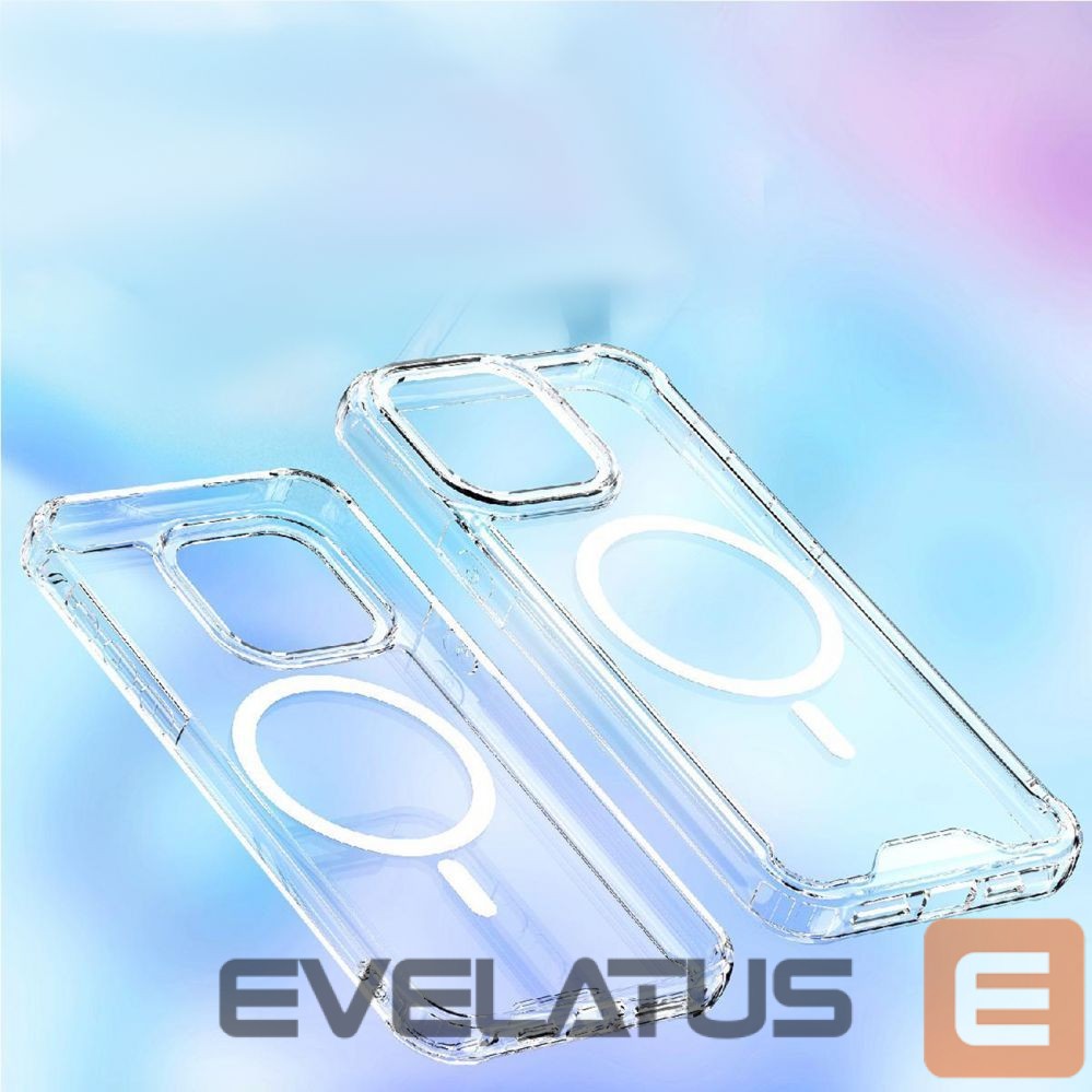 Nugarėlės dėklai Hurtel Clear Corner Case MagSafe for iPhone 16 Pro - transparent