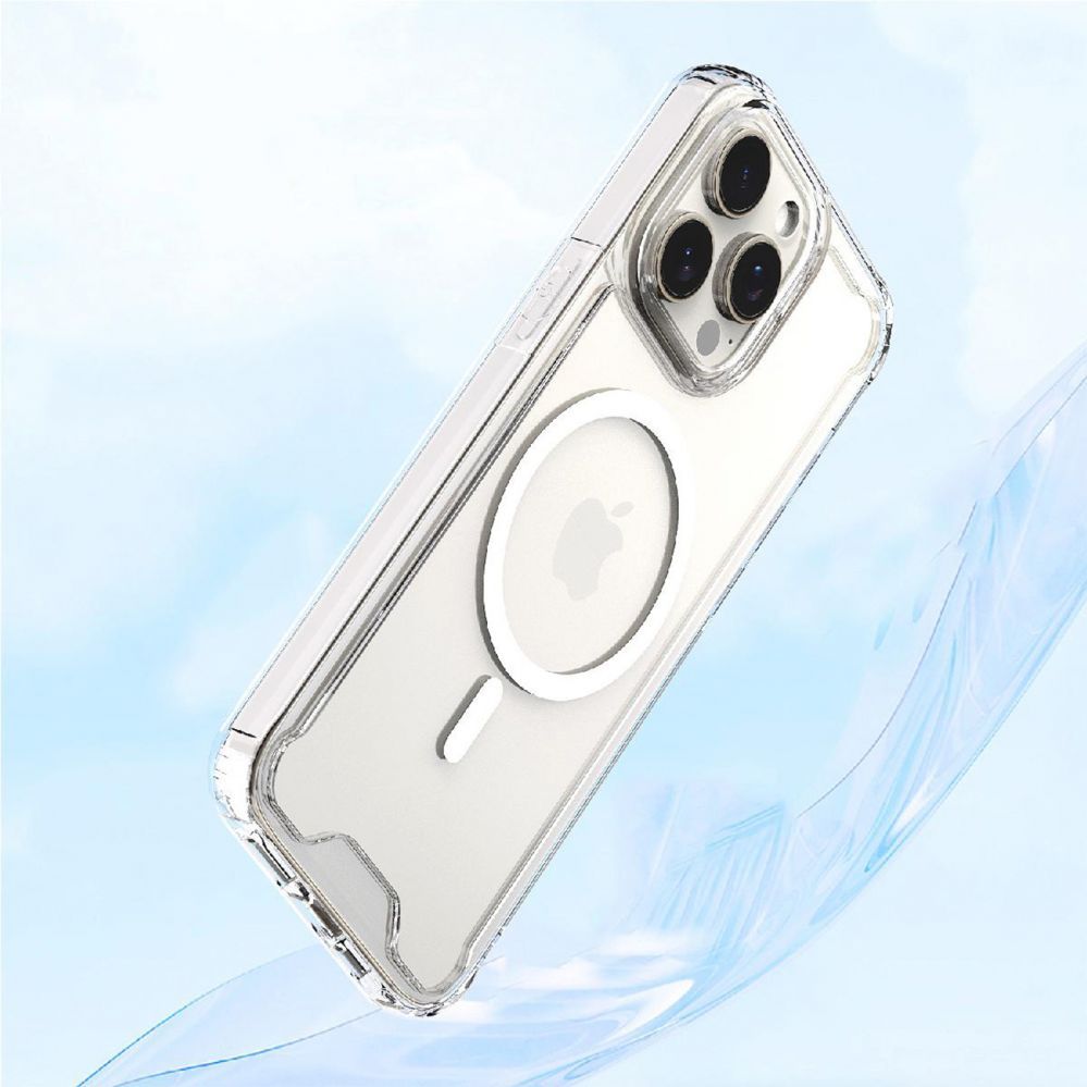 Nugarėlės dėklai Hurtel Clear Corner Case MagSafe for iPhone 16 Pro Max - Clear