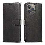 Nugarėlės dėklai Hurtel  Leather Book Case for iPhone 16 Pro Max - black 
