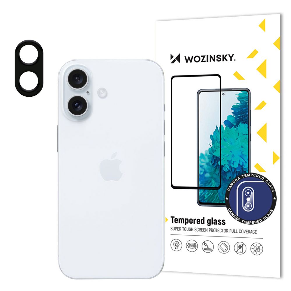 Protective glass Wozinsky Wozinsky Full Camera Glass 9H tempered glass for the iPhone 16 Plus camera