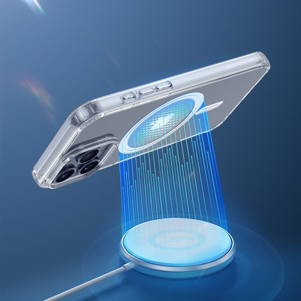 Back panel cover Dux Ducis Dux Ducis Clin Mag case with MagSafe for iPhone 16 Pro - transparent