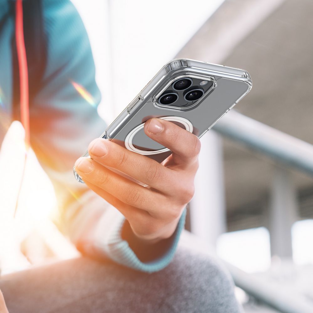 Back panel cover Dux Ducis Dux Ducis Clin Mag case with MagSafe for iPhone 16 Pro - transparent