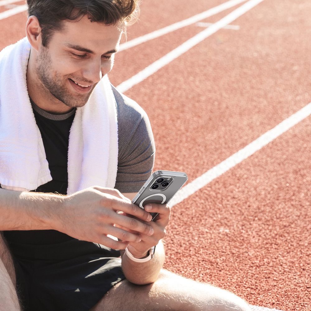 Back panel cover Dux Ducis Dux Ducis Clin Mag case with MagSafe for iPhone 16 Pro - transparent