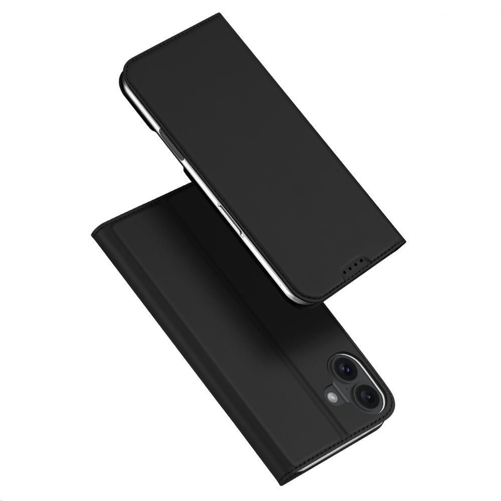 Tagakaaned Dux Ducis Dux Ducis Skin Pro iPhone 16 Plus Case with Flip and Card Slot - Black