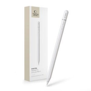 Pieštukas Tech-Protect  Tech-Protect Digital Magnetic Stylus Pen 3 Magnetic for iPad Tablet - White 