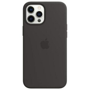 Back panel cover Apple  Etui Apple MHLG3ZE/A iPhone 12 Pro Max    6.7" MagSafe czarny/black Silicone Case