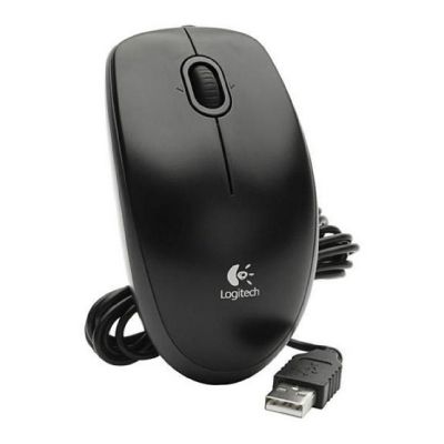 Computer mouse Logilink LOGITECH B100 optical Mouse black USB for Business OEM