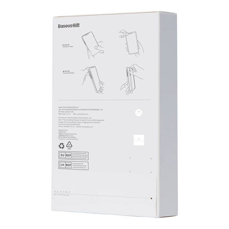 Back panel cover Baseus Baseus Crystal Series Case for iPhone 14 Plus + tempered glass