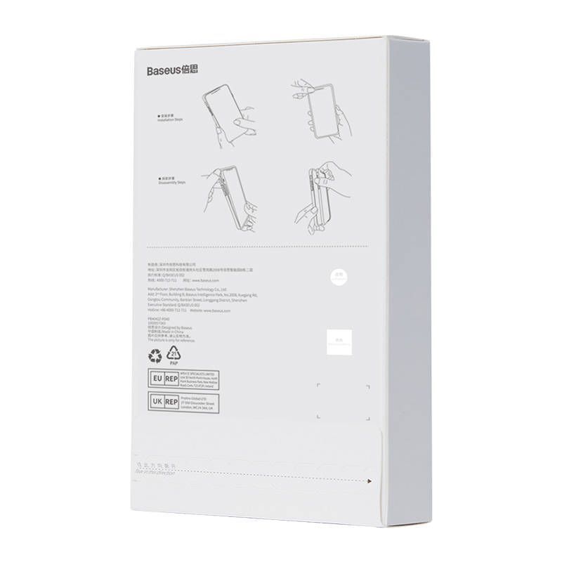 Back panel cover Baseus Transparent Case and Tempered Glass set Baseus Corning for iPhone 14 Pro