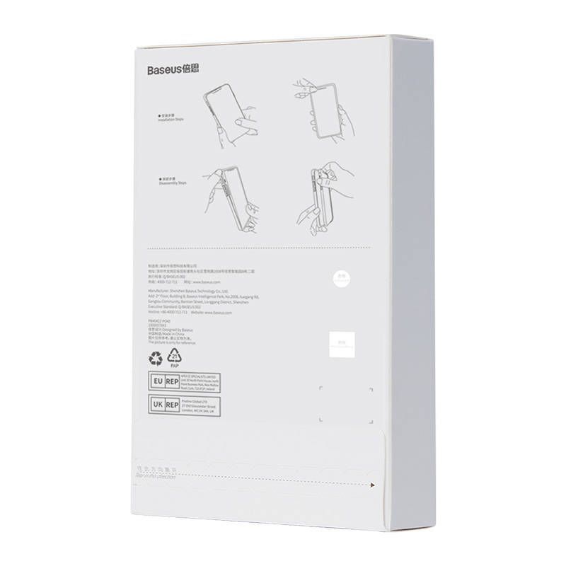 Back panel cover Baseus Transparent Case and Tempered Glass set Baseus Corning for iPhone 13 Pro Max