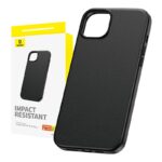 Чехол на заднюю панель Baseus  Phone Case for iPhone 15 Plus Baseus Fauxther Series (Black) 