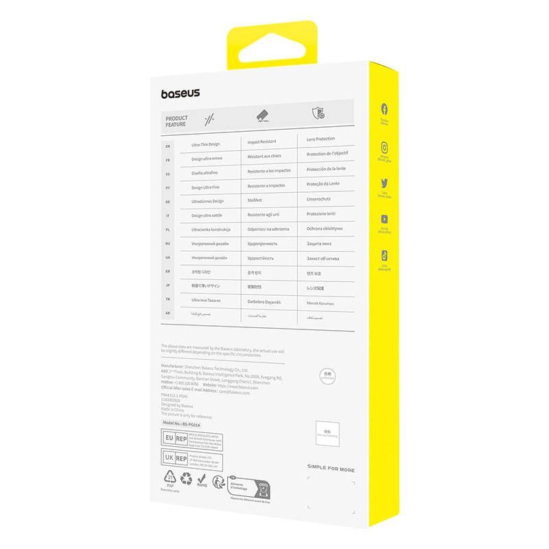 Back panel cover Baseus Magnetic Phone Case for iPhone 15 ProMax Baseus CyberLoop Series (Black)