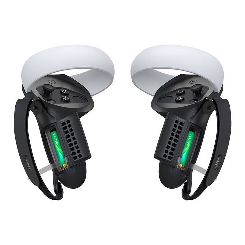 Muu KiwiDesign Controller Grip with Battery Door Kiwi Design Q1 PRO-2.2 for Meta Quest 2 Black