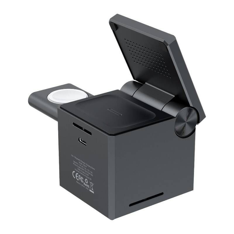 Wireless charger Choetech Choetech T632-F 3-in-1 15W inductive charger (black)