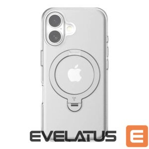 Back panel cover Torras  Torras Ostand Spin Case for iPhone 16 Plus (Transparent) 